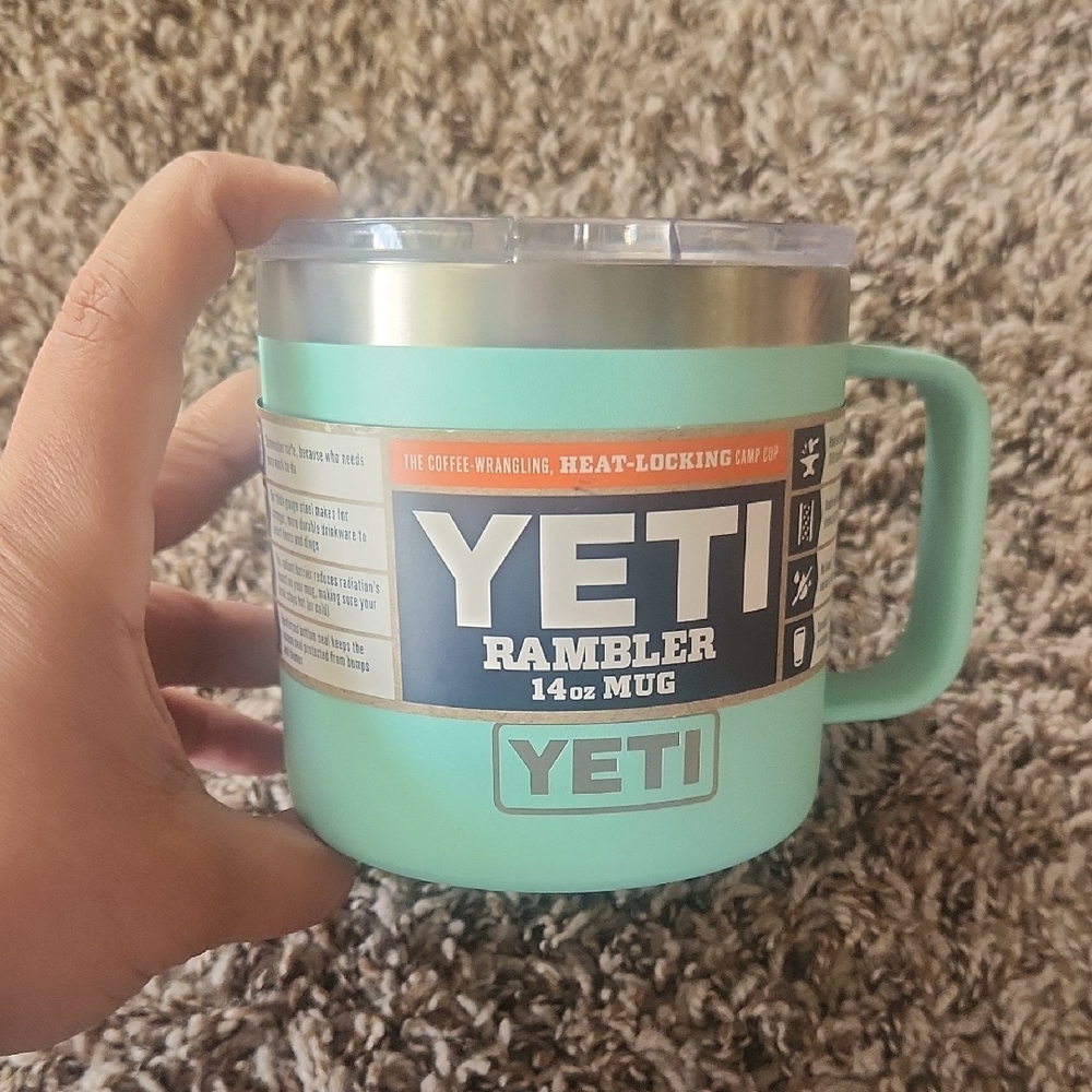 Yeti Rambler 14 oz Mug - Mint Green